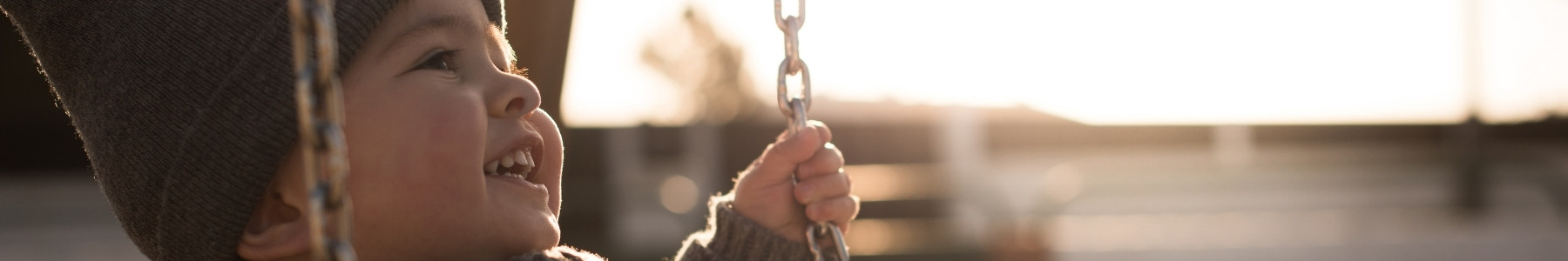 A child in the private daycare in Warsaw - Stefcio Lewcio - on the playground